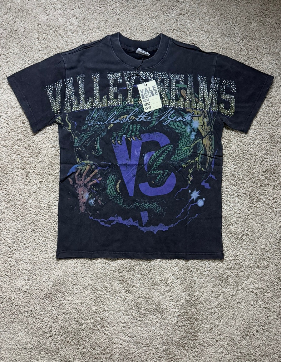 Valley Dreams Black Tee with gems