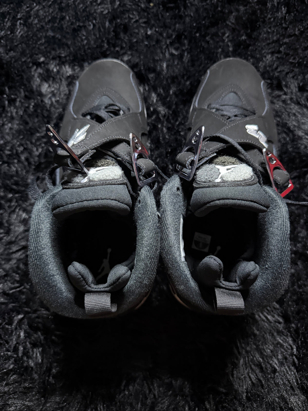 Jordan 8 “Chrome” Tried On