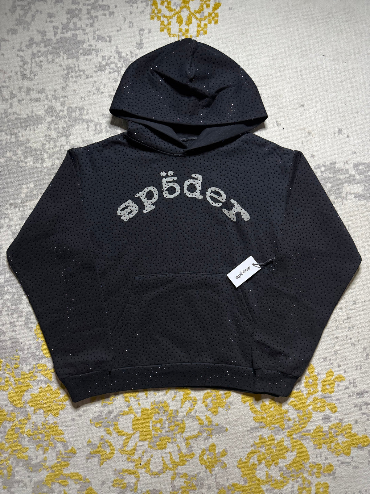 Sp5der black VVS hoodie