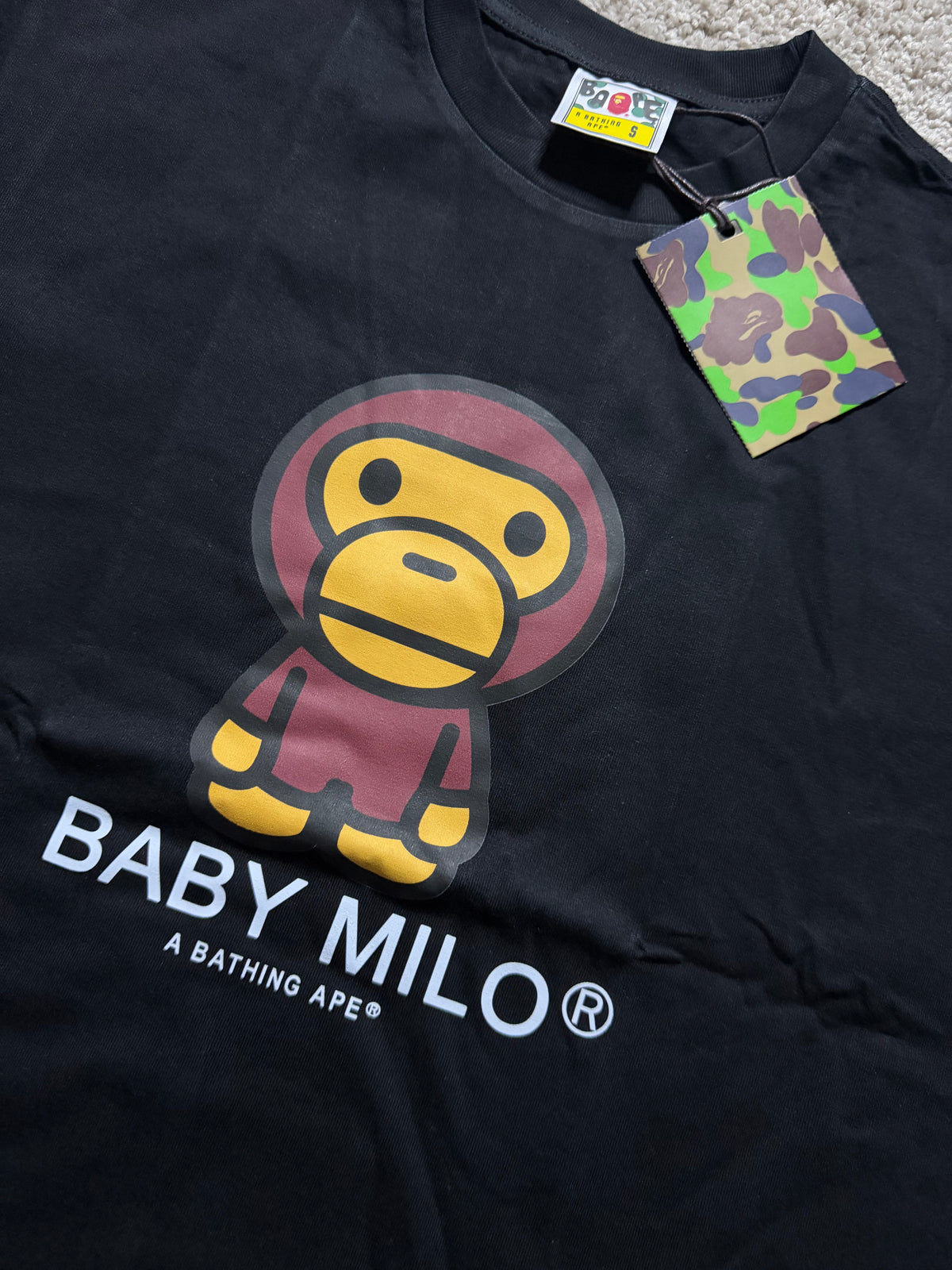 Bape Baby Milo Black Tee