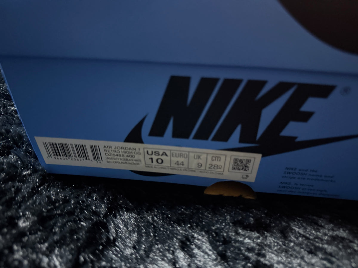 Jordan 1 High “UNC toe” Brand new