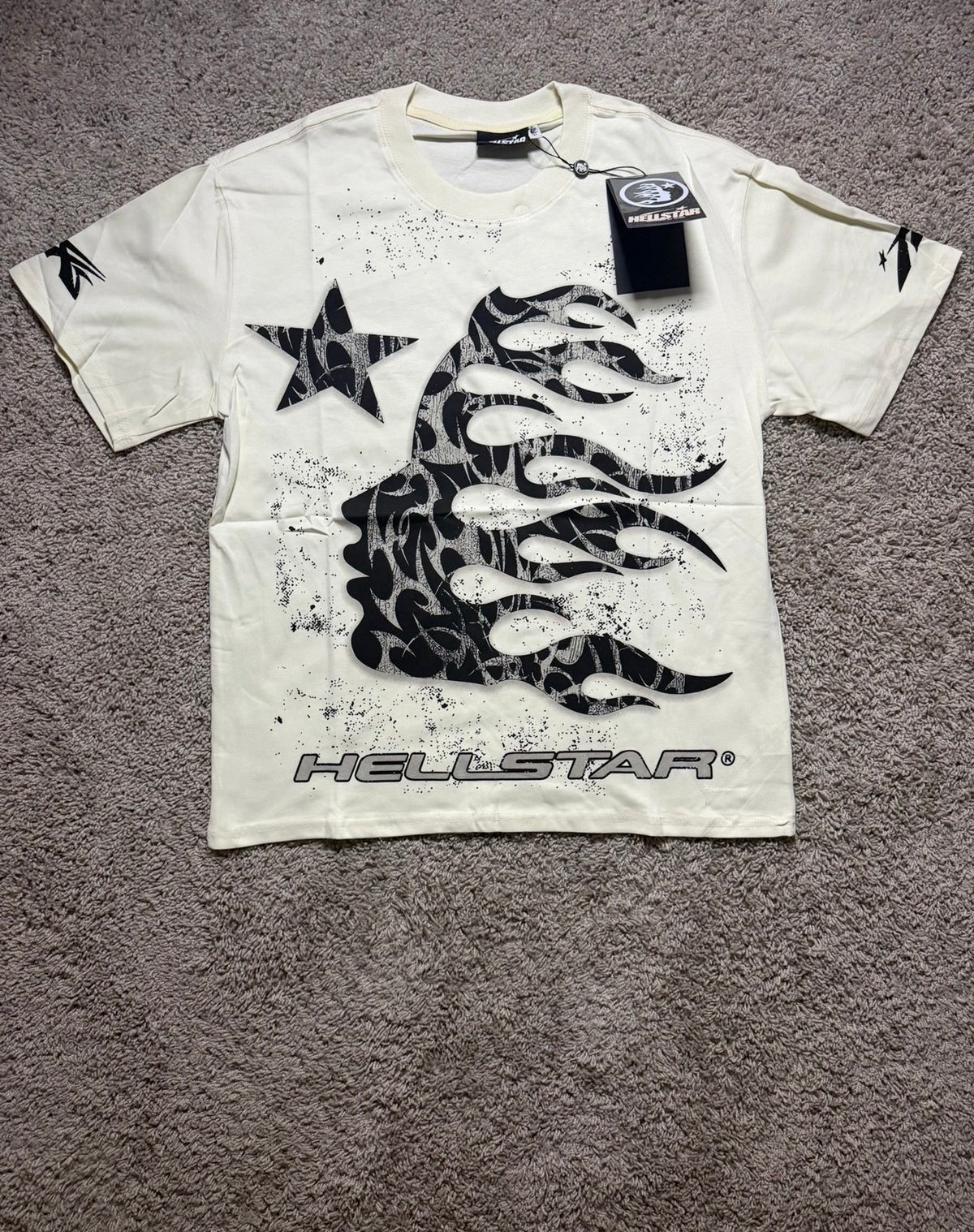 Hellstar Silver Face Apricot Tee