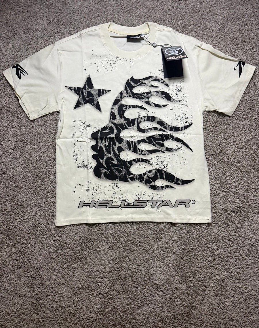 Hellstar Silver Face Apricot Tee
