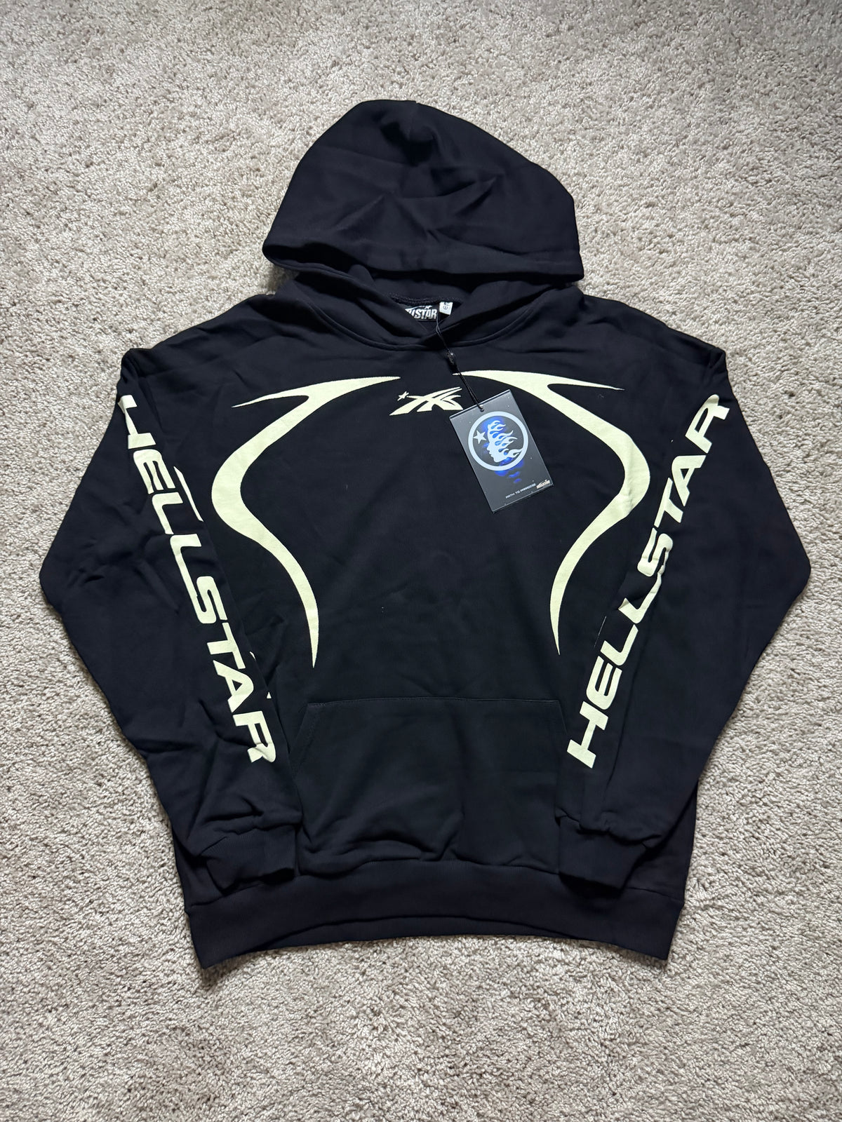Hellstar lined black Hoodie