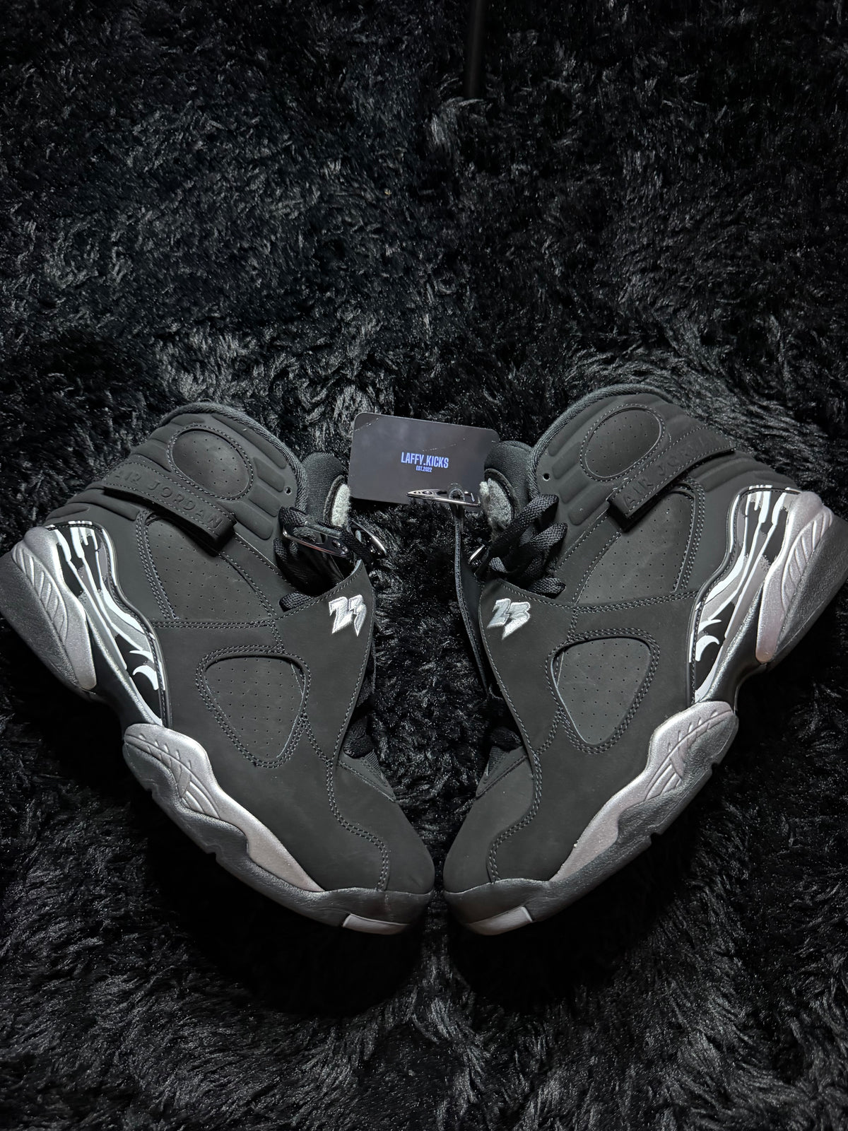 Jordan 8 “Chrome” Tried On