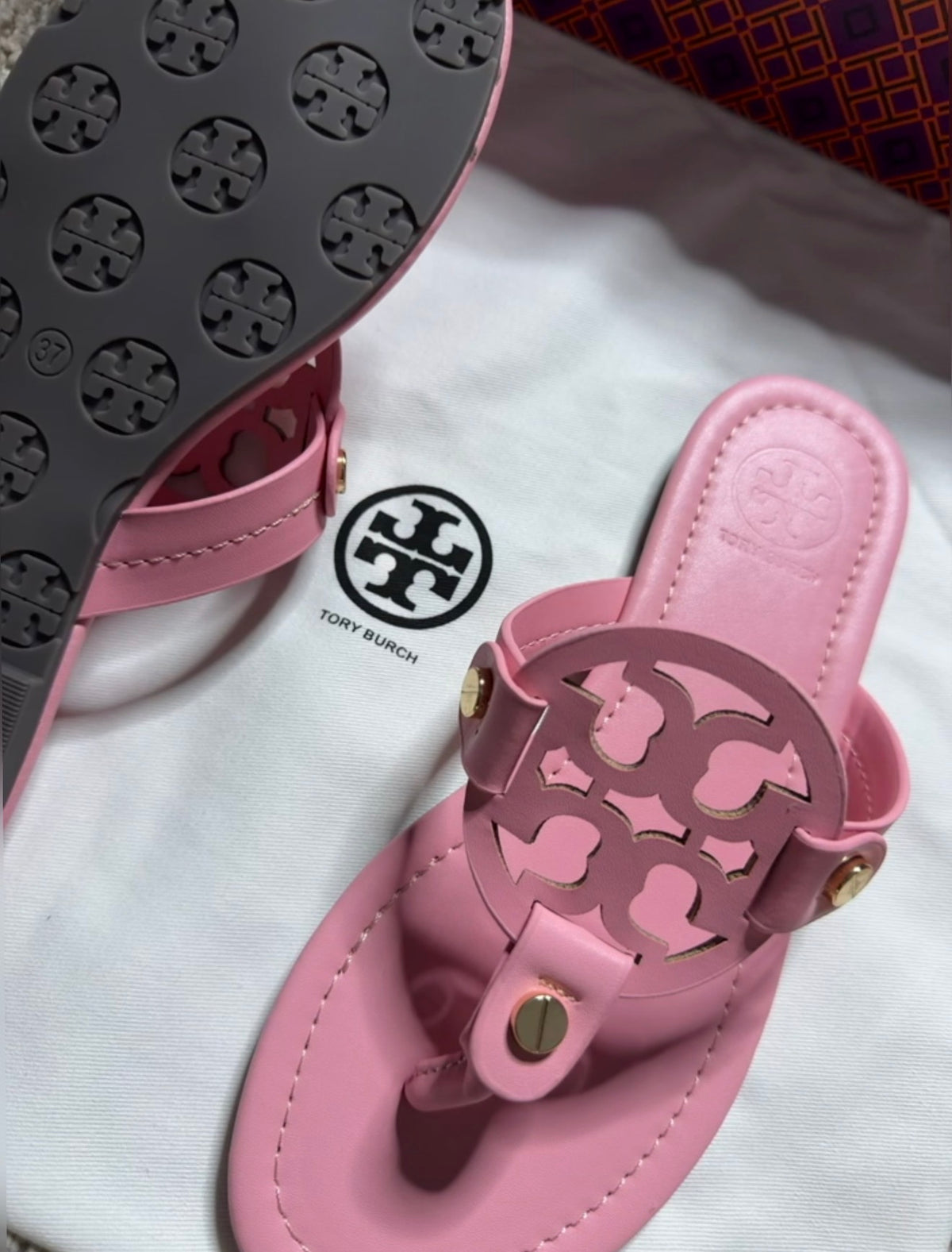 Tory Burch Pink Matte Sandals