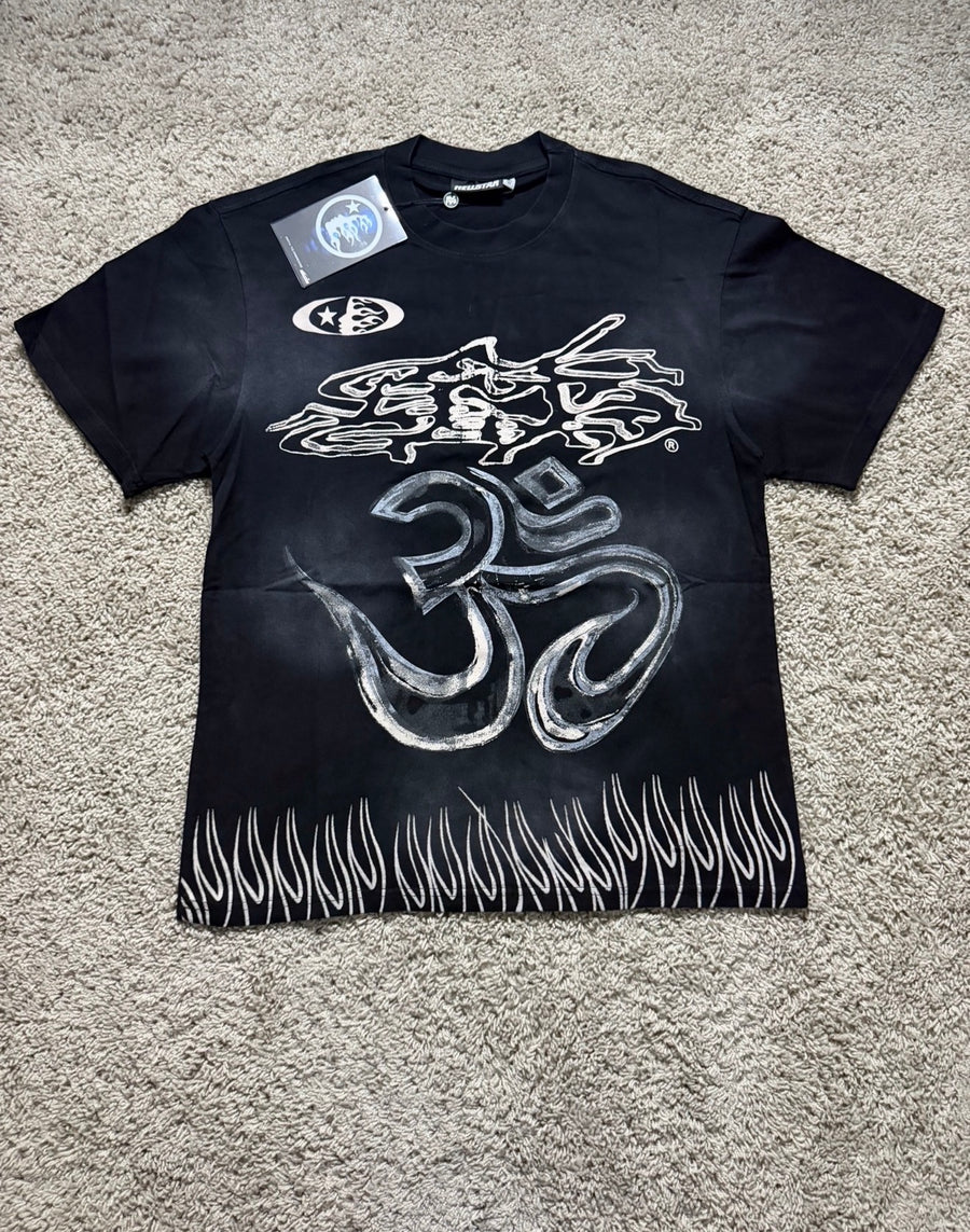 Hellstar Jersey Style Flame 11 black Tee