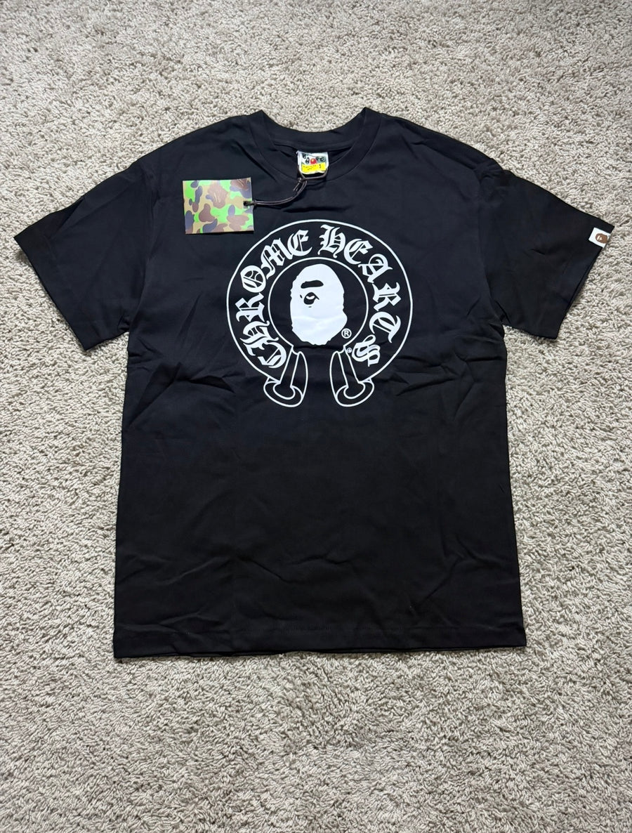 BAPE X Chrome Black tee