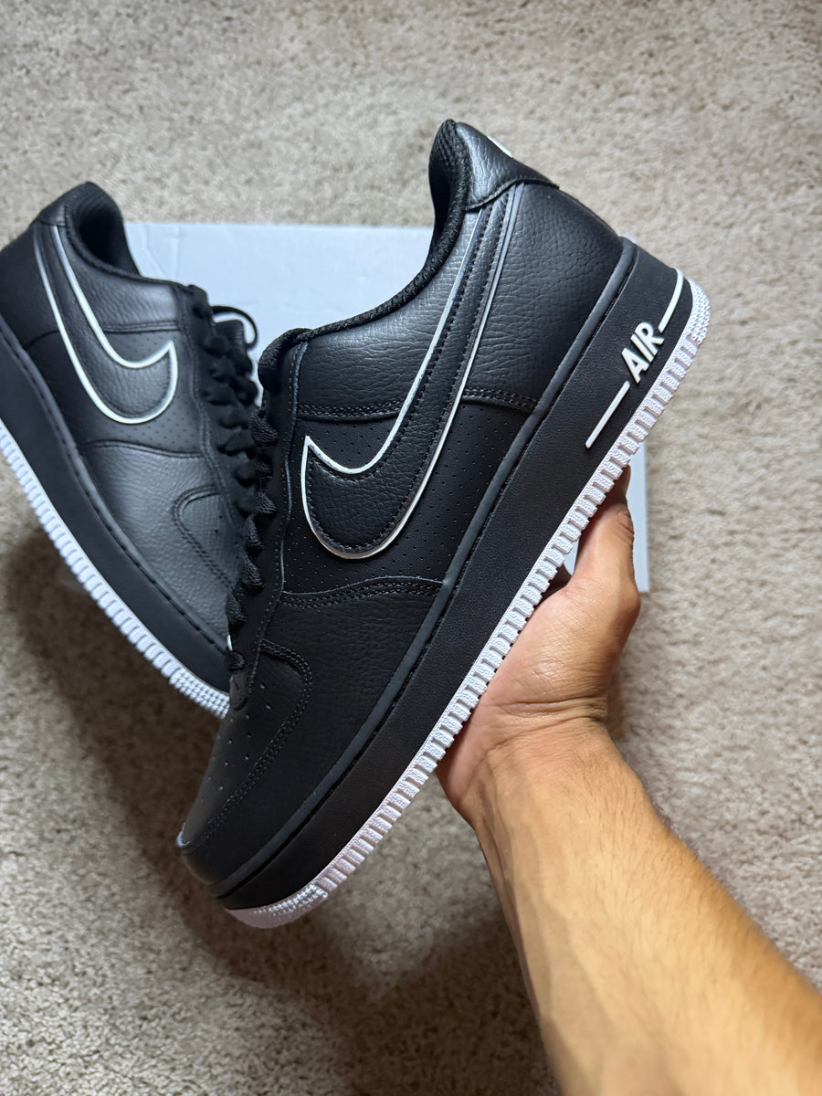 Af1 black White accents Brand New!