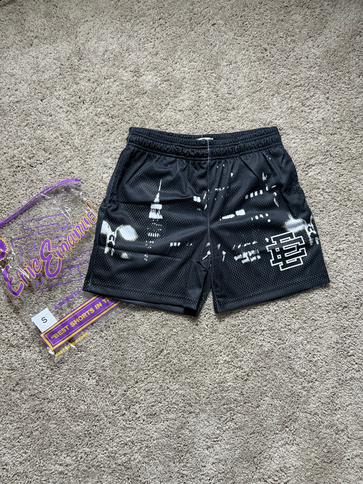 EE Black Skyline Shorts