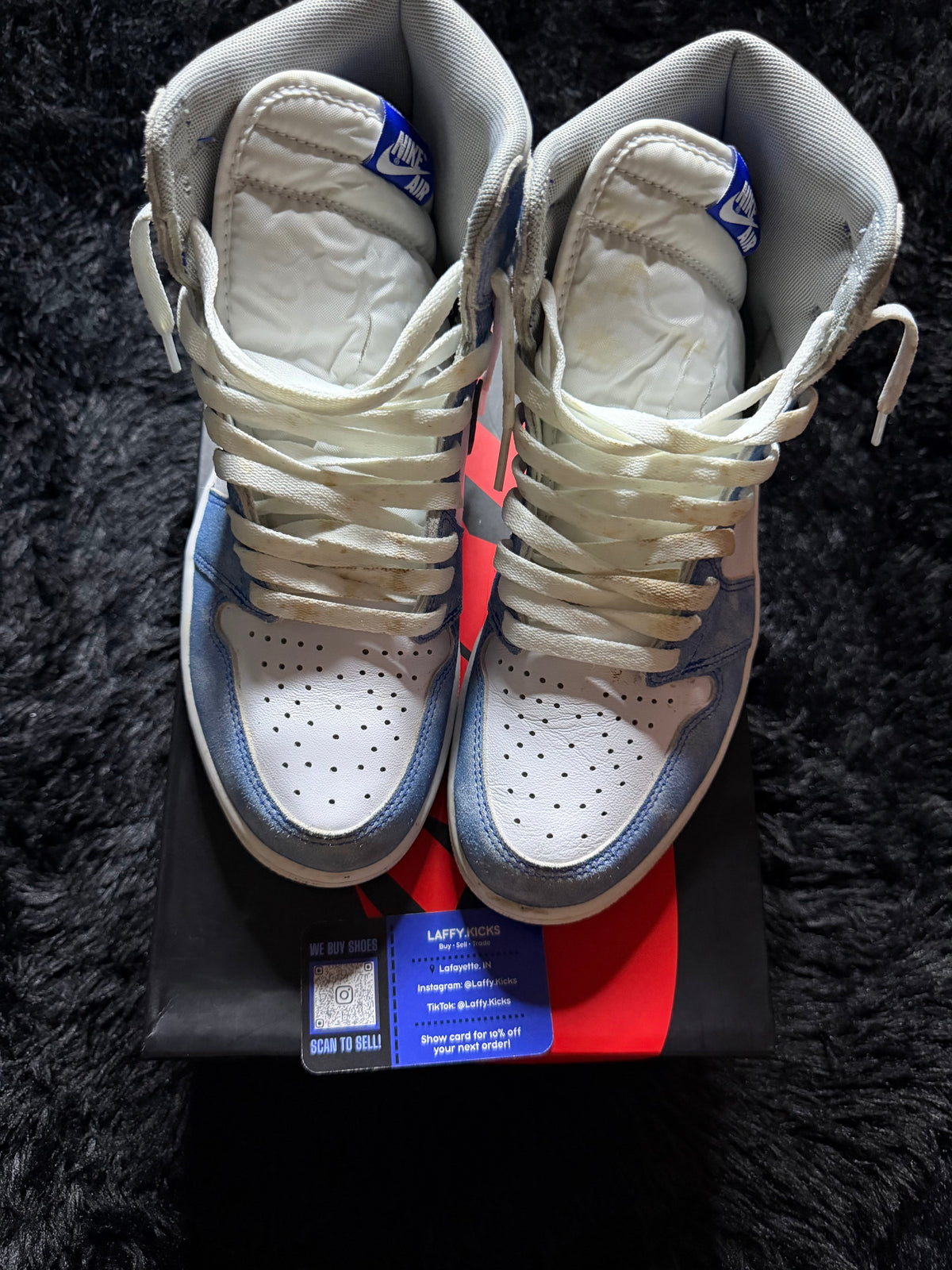 Jordan 1 High “Hyper Royal” Worn 1x