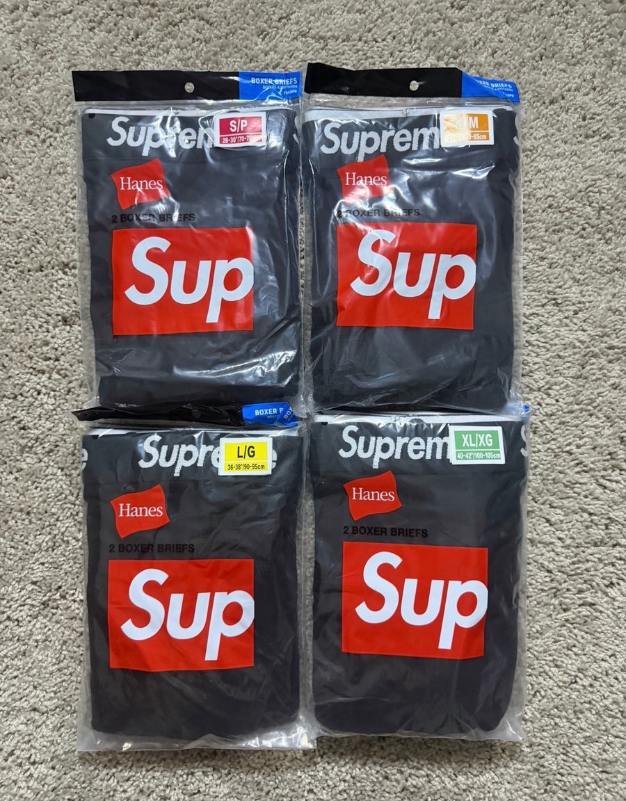 Supreme Black Boxers