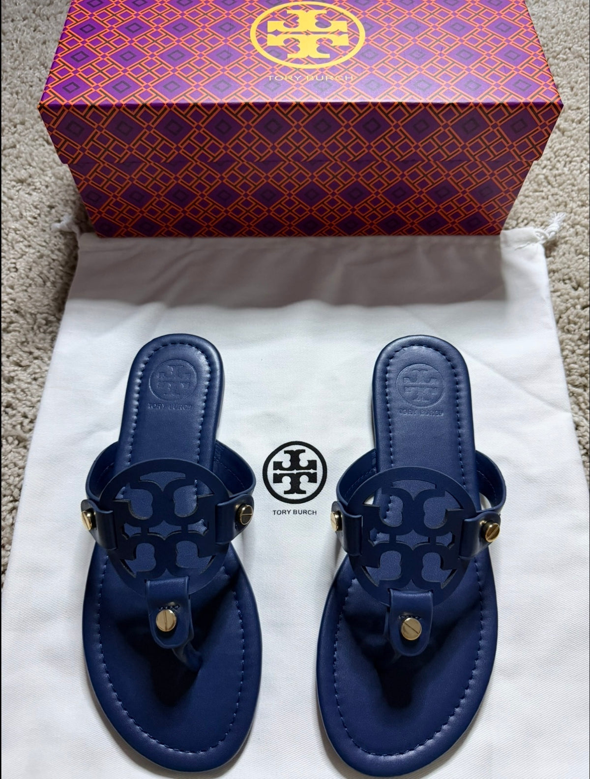 Tory Burch Matte Navy Blue