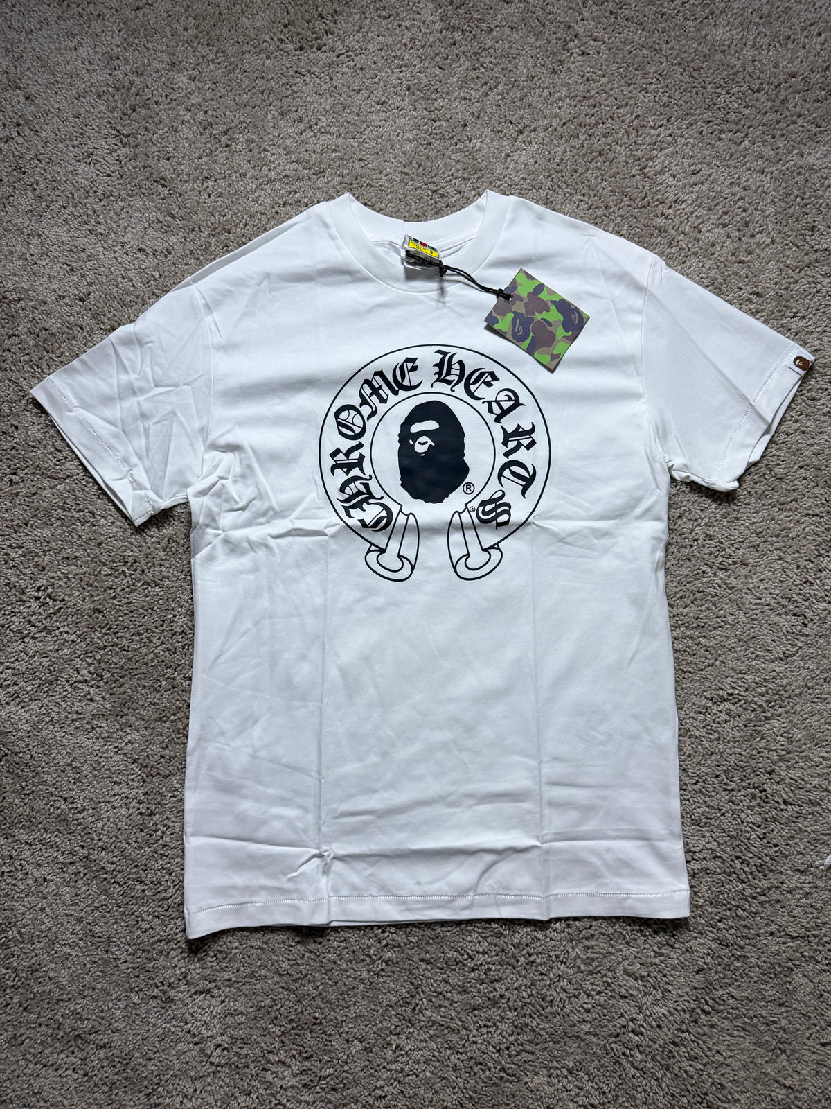 Bape X Chrome White Tee