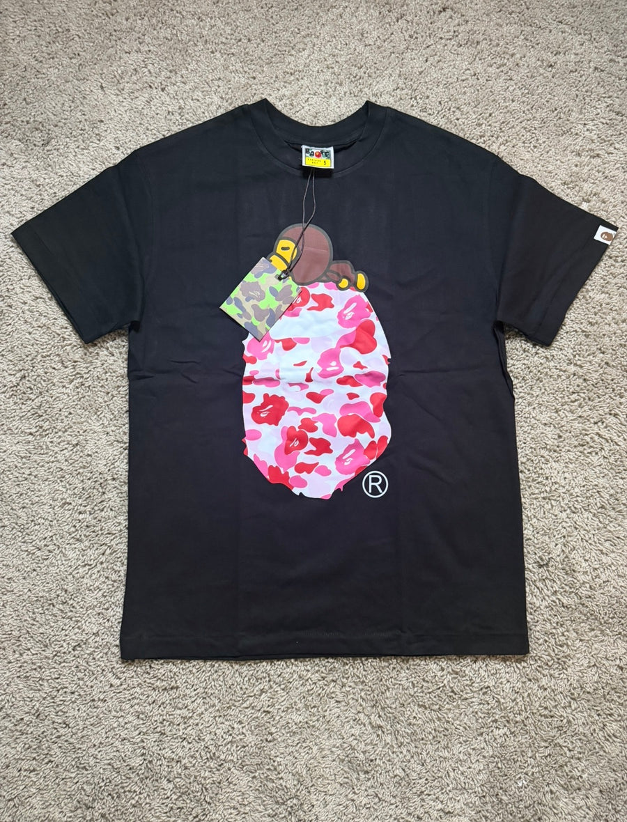 Bape X baby Milo Pink Head Tee