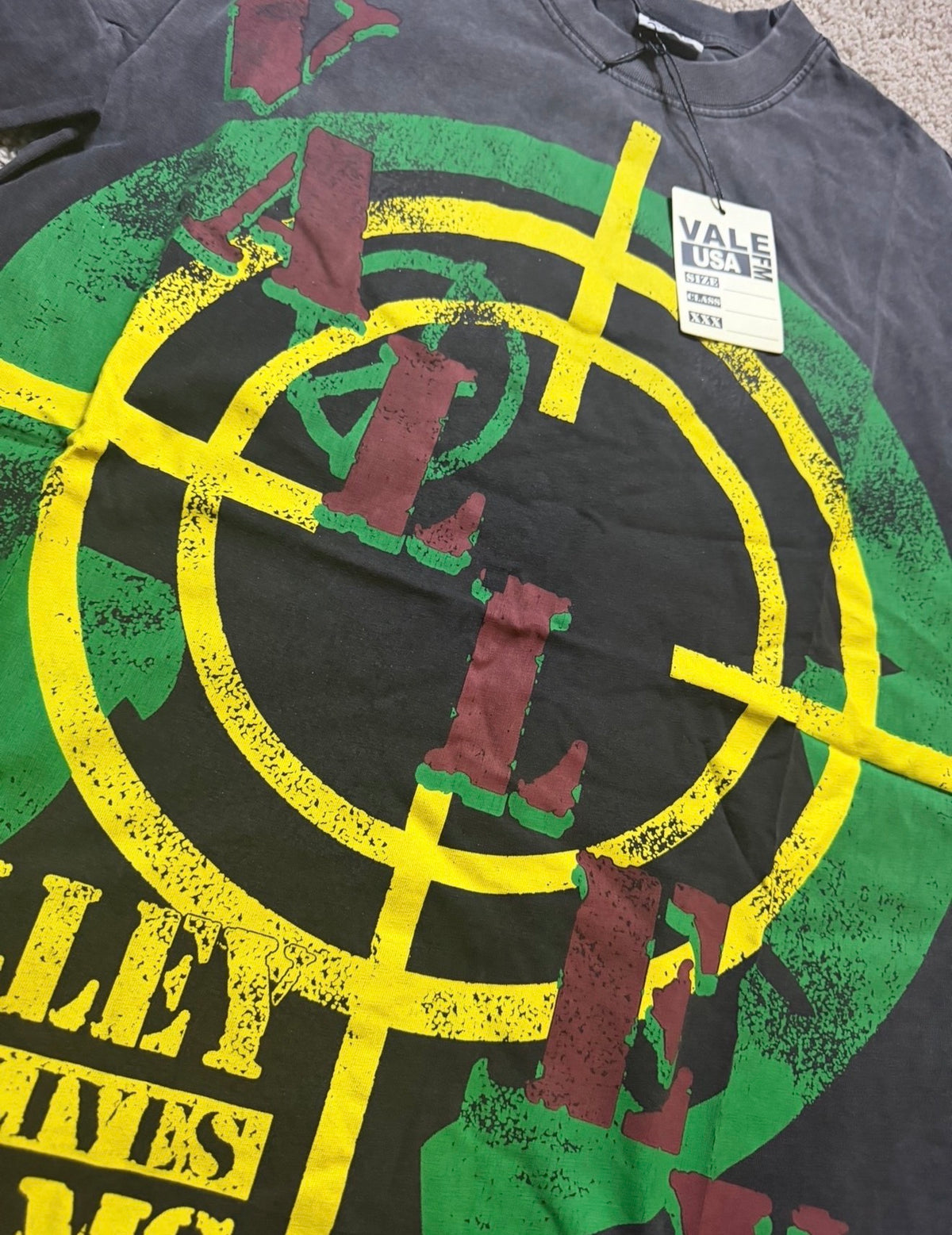Valley Black Bullseye Tee