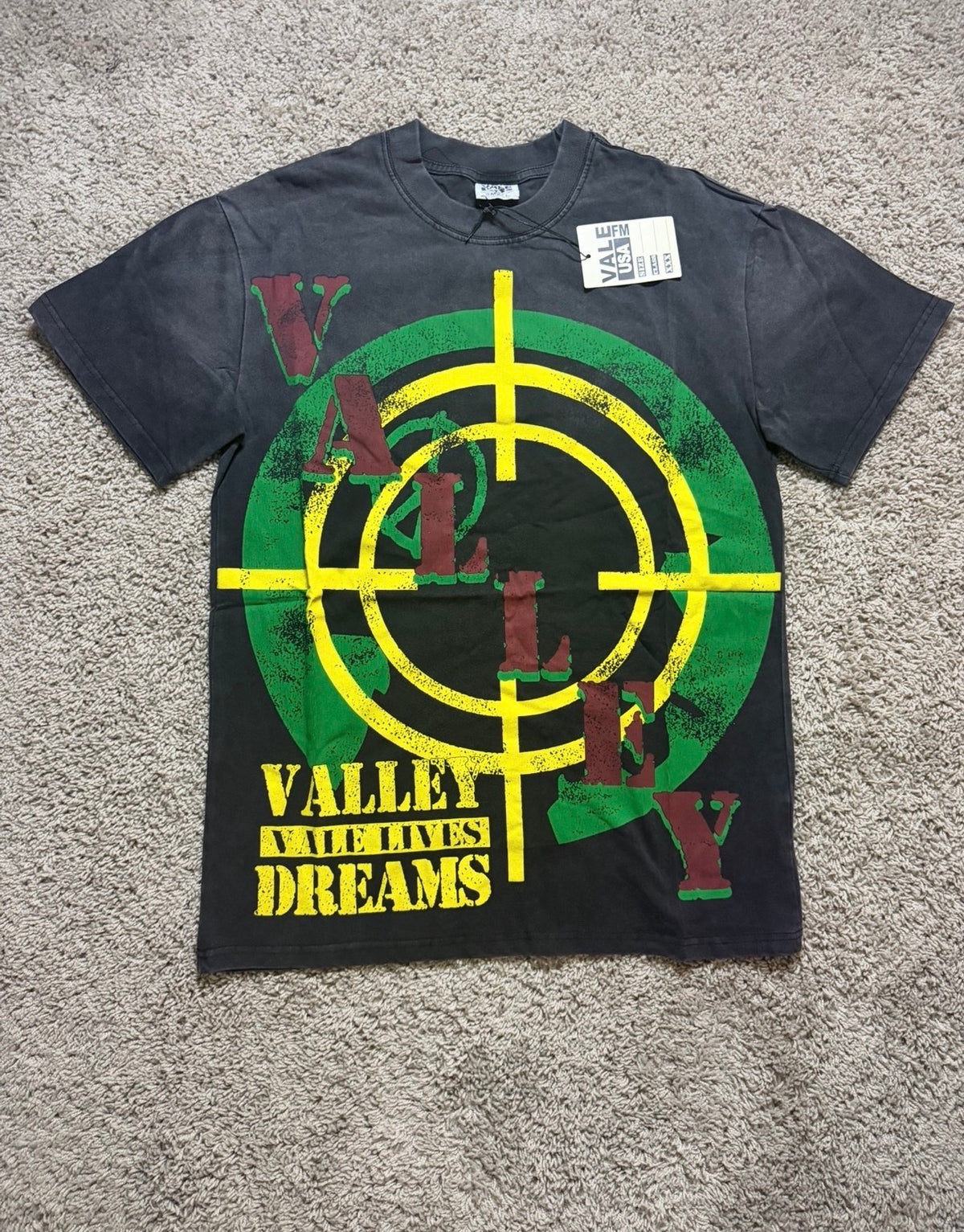 Valley Black Bullseye Tee