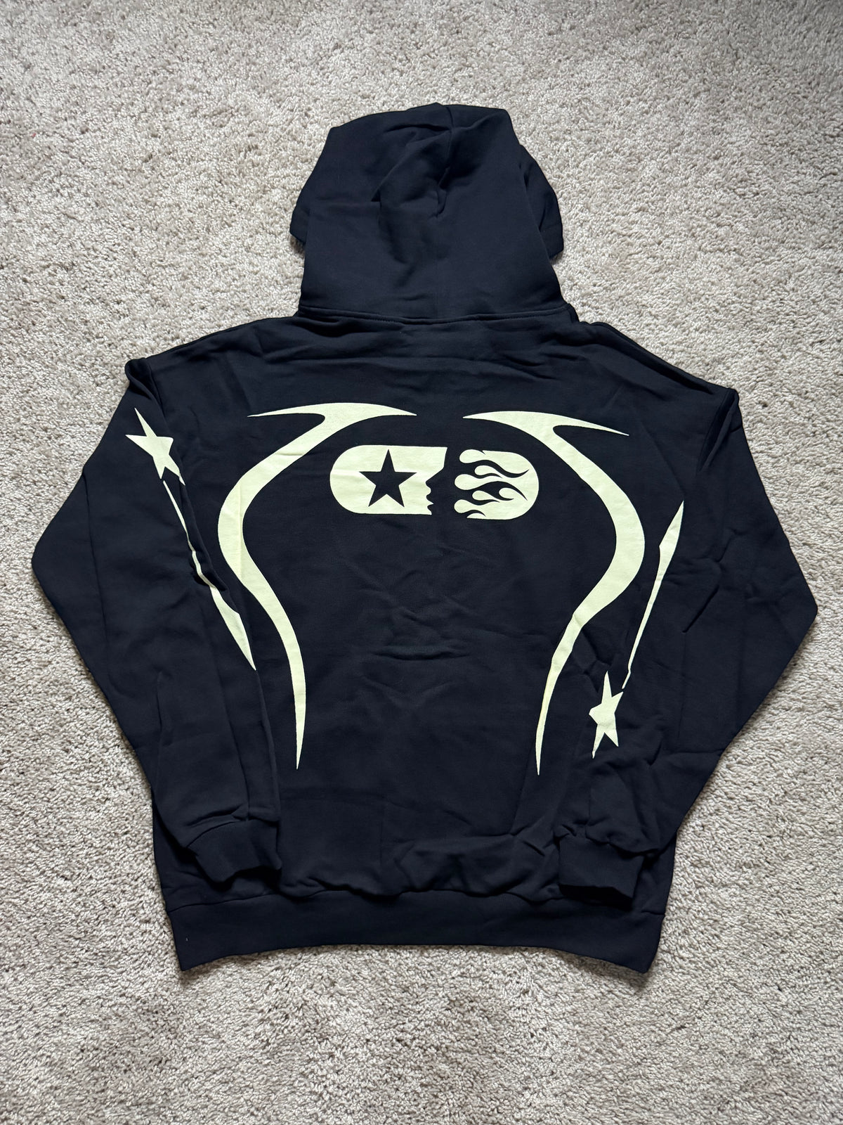 Hellstar lined black Hoodie