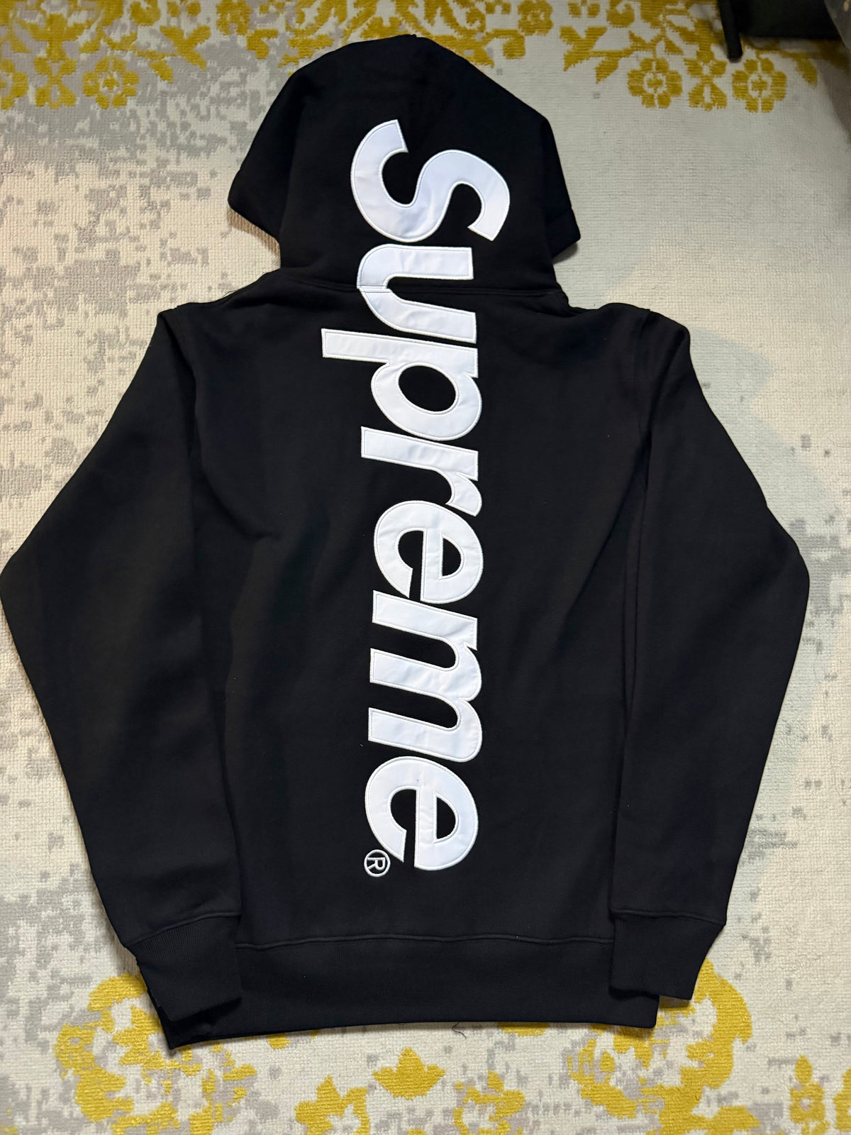 Supreme Back Logo Black hoodie