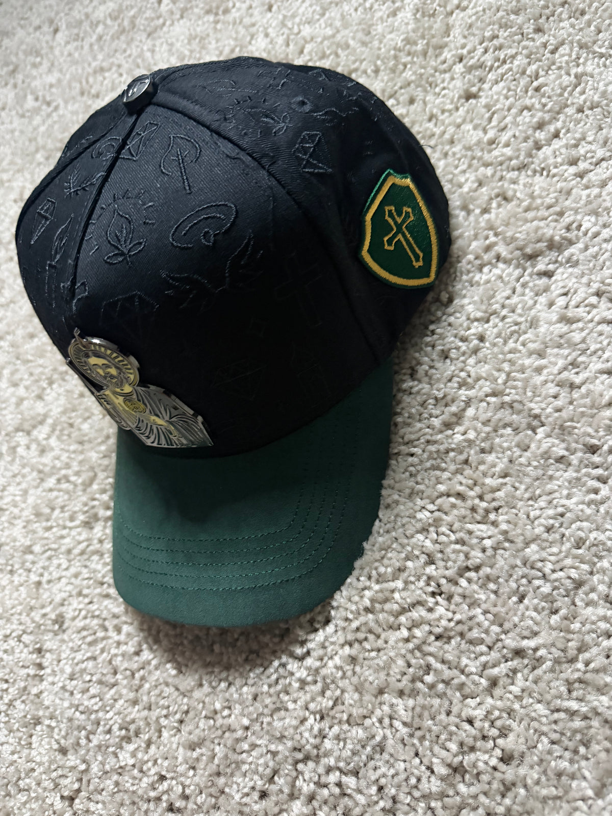 San Judas Black Green Hat