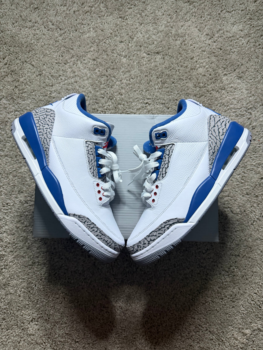 Jordan 3 true blue Tried on!