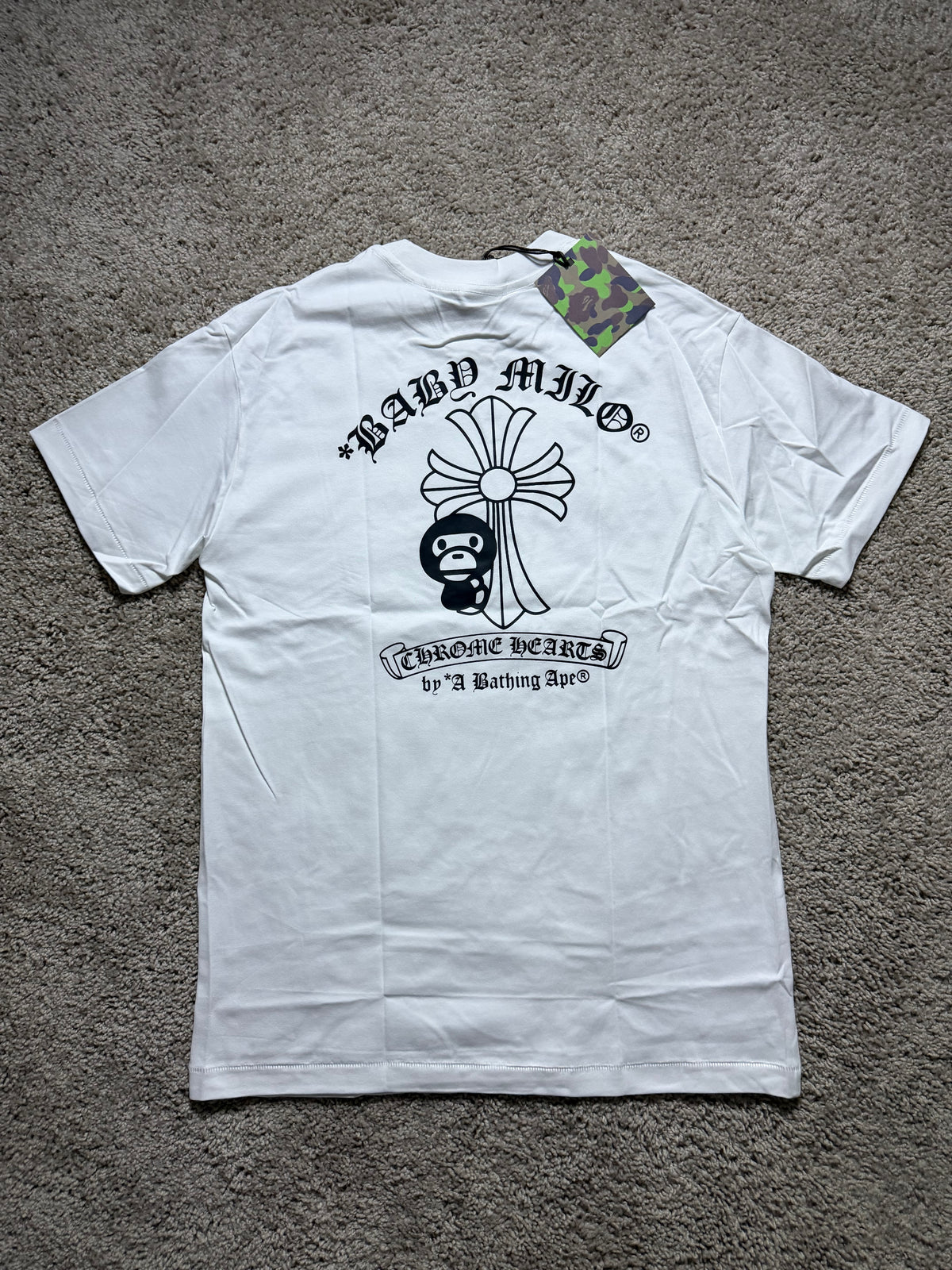 Bape X Chrome White Tee