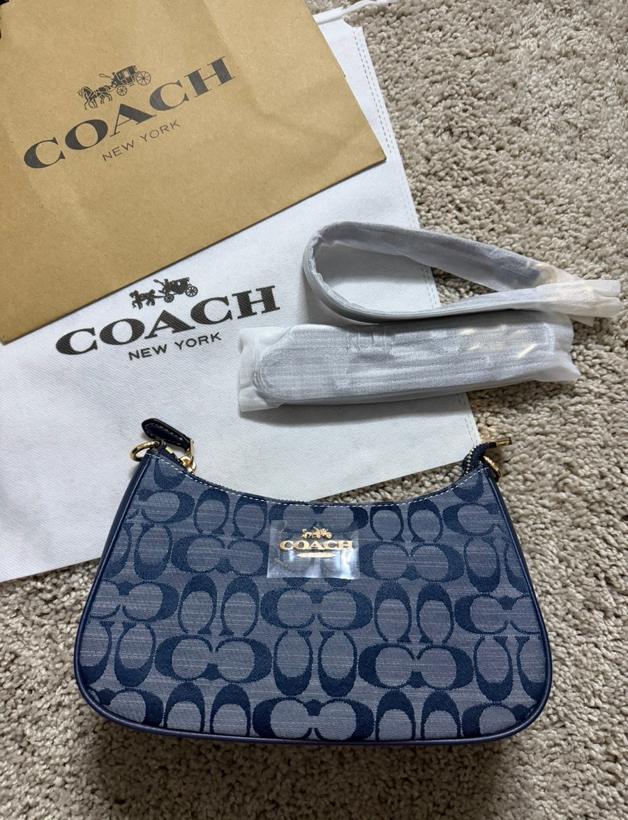 Coach Teri Shoulder Bag Blue