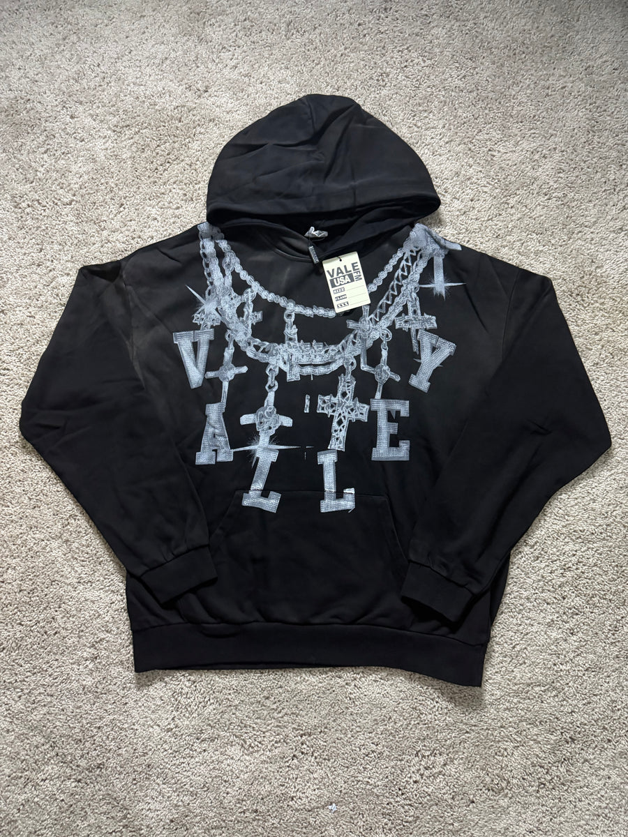 Valley Jam 1987 Black Chain Hoodie