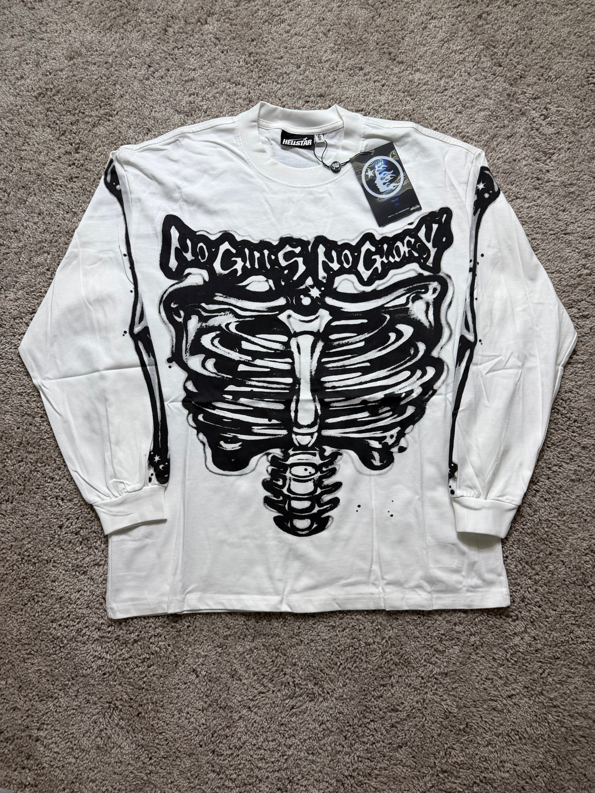 Hellstar No Guts No Glory white Long sleeve