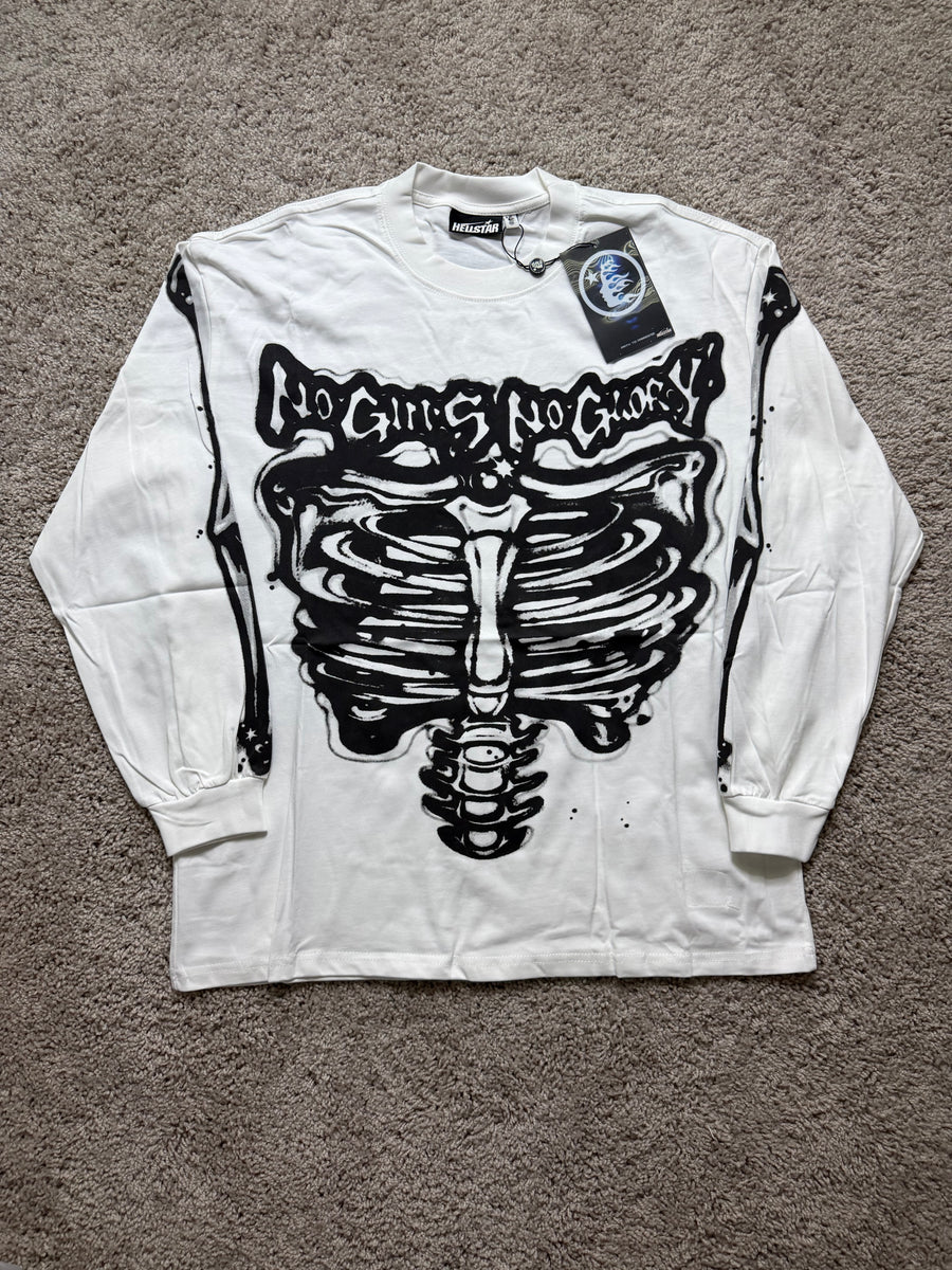 Hellstar No Guts No Glory white Long sleeve