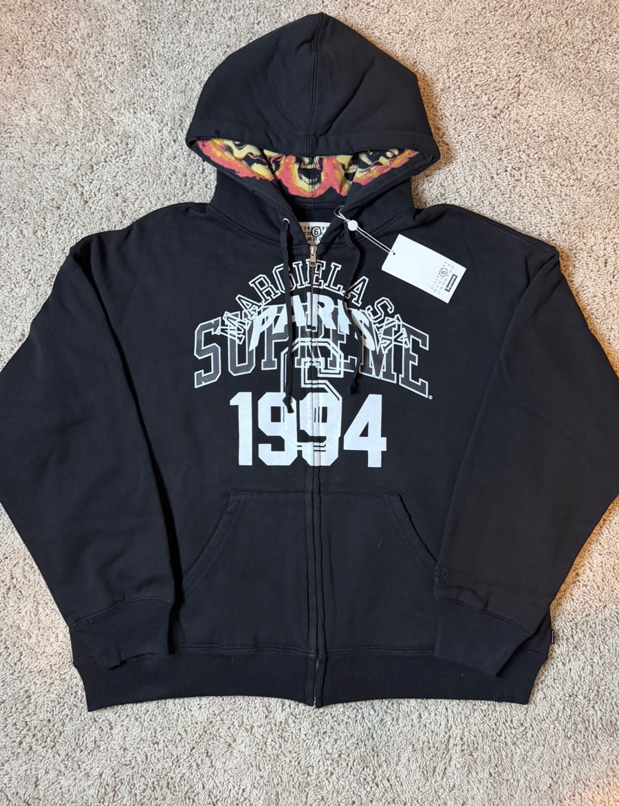 Supreme MM6 Full Zip hoodie black