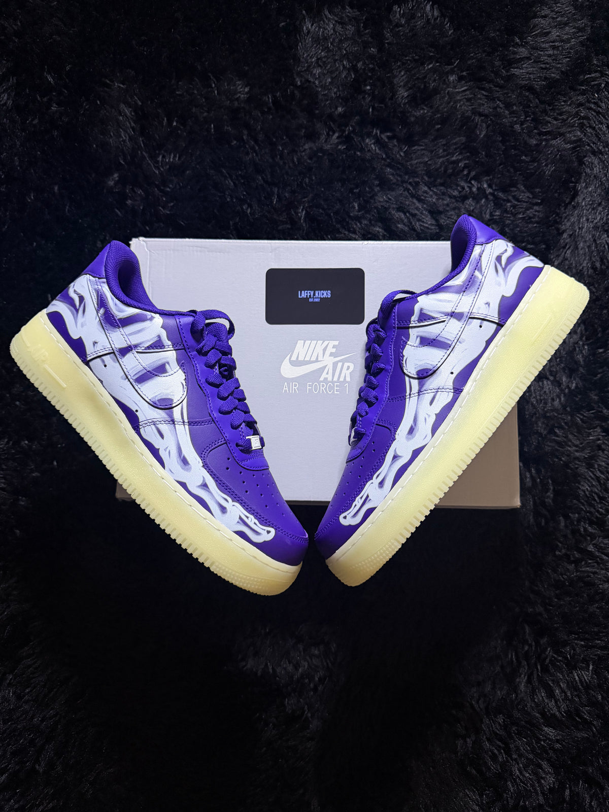 AF1 Purple Halloween “Skeleton” Brand new (Glow In Dark)