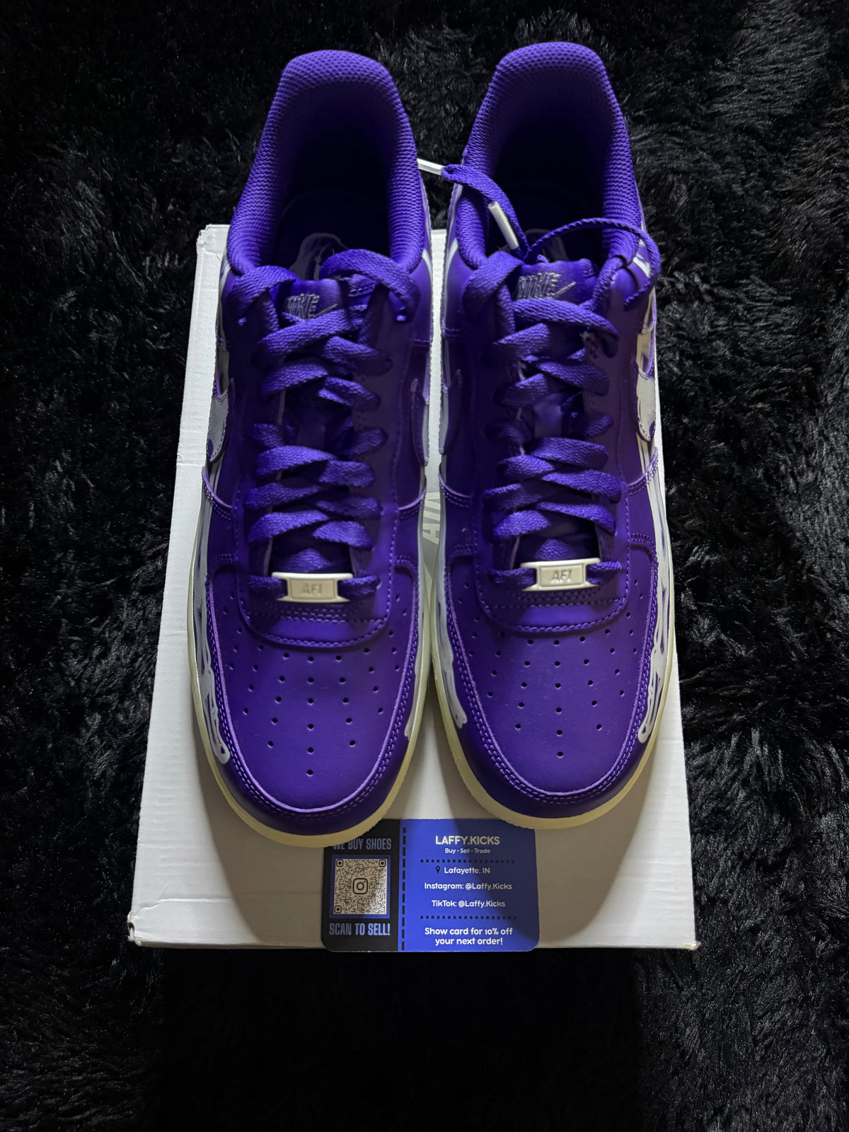 AF1 Purple Halloween “Skeleton” Brand new (Glow In Dark)