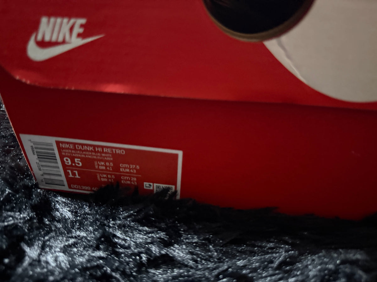 Nike Dunk High “Laser Blue” Brand new