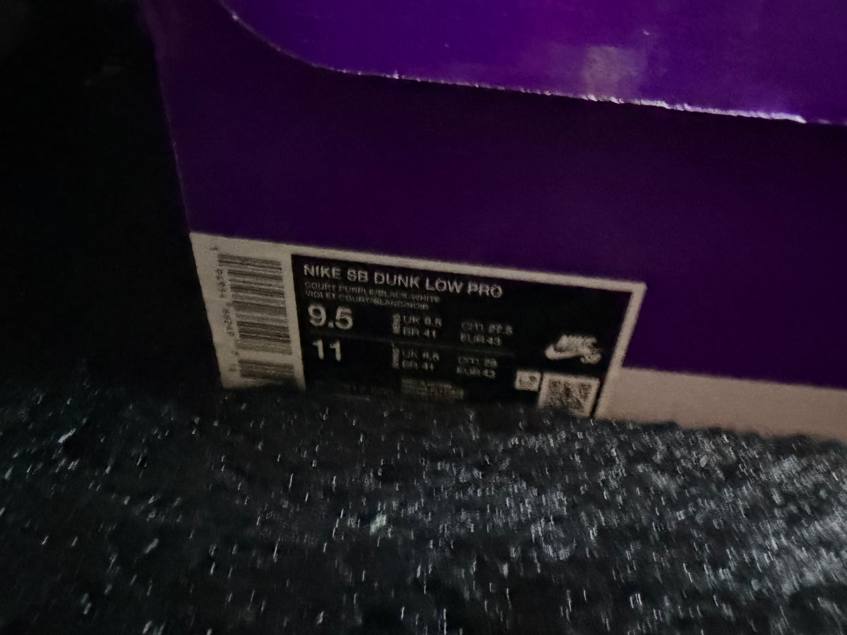 Nike Dunk low SB “Court Purple” Brand new