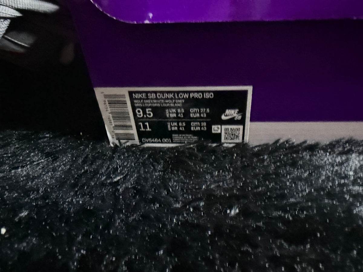 Nike Dunk low SB “Wolf Grey Gum” Brand new