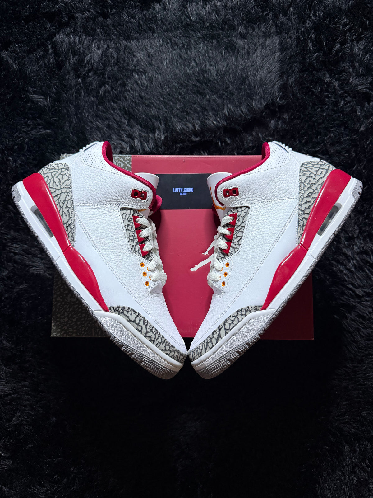 Jordan 3 “Cardinal Red” Brand new